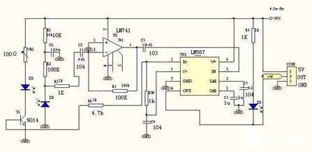 设计一个自动频率校对反射式红外感应器的资料说明-芯城品牌采购网